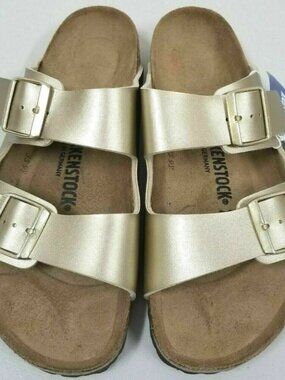Birkenstock Arizona Gold Birko-Flor Narrow Width Sandals